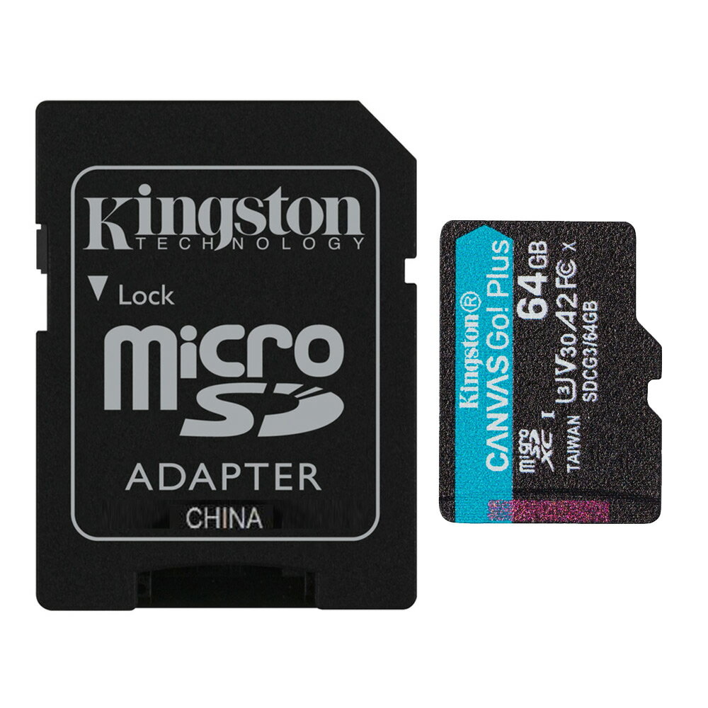 }CNSDJ[h microSD 64GB microSDJ[h microSDXC Kingston LOXg Canvas Go Plus UHS-I U3 V30 A2 4K R:170MB s W:70MB s SDA_v^[t COe[ SDCG3 64GB 