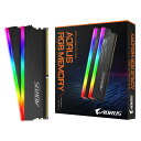 8GB 2枚組 DDR4-3733 LED搭載ヒートスプレッダ採用 デスクトップ用メモリ GIGABYTE ギガバイト AORUS RGB PC4-29800 288pin DIMM 8GBx2(計16GB) GP-ARS16G37 ◆メ