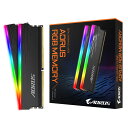 8GB 2枚組 DDR4-3333 LED搭載ヒートスプレッダ採用 デスクトップ用メモリ GIGABYTE ギガバイト AORUS RGB PC4-26600 288pin DIMM 8GBx2 計16GB GP-ARS16G33 メ