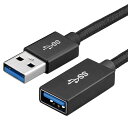 USB延長ケーブル USB3.0 5Gbps/s 充電/データ転送用 1m miwakura 美和蔵 USB-Aオス - USB-Aメス 強靭メッシュ 100cm ブラック MCA-ATAF100G1 メ