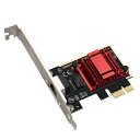 2.5GbE 有線LANカード 2500BASE-T マルチギガビットLANアダプタ PCI Express x1 miwakura 美和蔵 Realtek 8125チップ搭載 RJ-45 1ポート 増設 拡張 MPC-PCIEL2500 メ