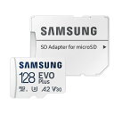 マイクロSDカード microSD 128GB microSDカード microSDXC Samsung サムスン EVO Plus Class10 UHS-I U3 A2 R:130MB s SDアダプタ付 海外リテール MB-MC128KA EU メ