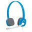 ステレオヘッドセット Stereo Headset H150 Blue Logitech ロジテック 3.5mmミニプラグ ノイズキャンセ..
