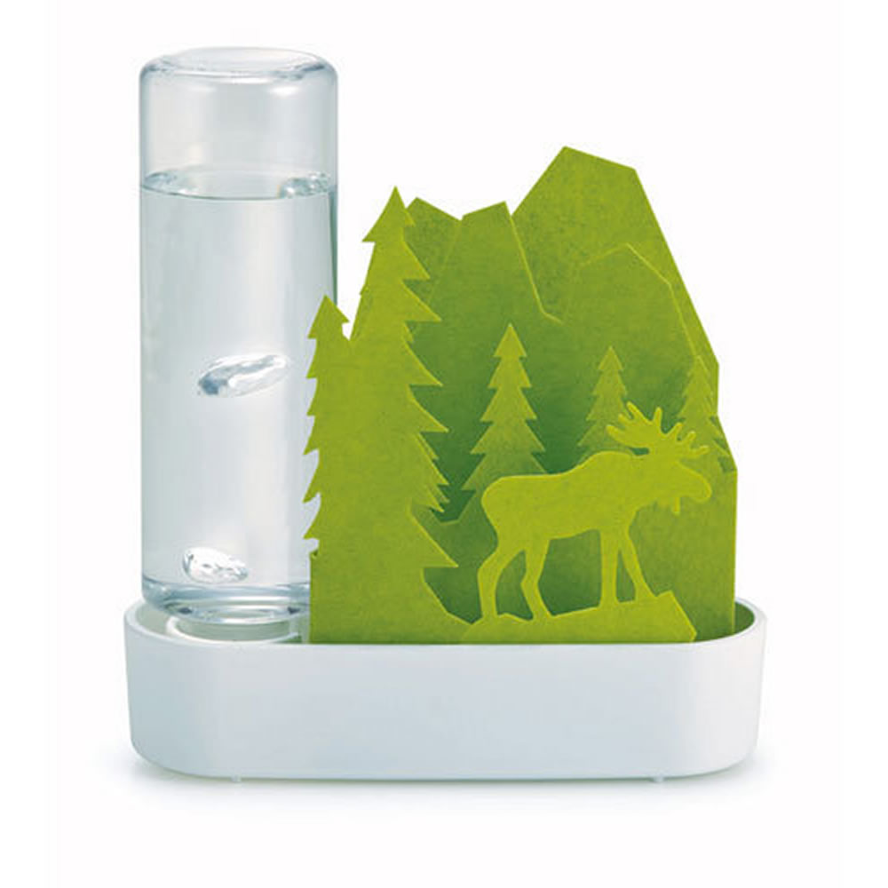 自然気化式ECO加湿器 うるおいちいさな森 積水樹脂 ペーパー加湿器 電気代0円 エルク グリーン ULT-EL-GR ◆宅 【楽天ロジ発送】