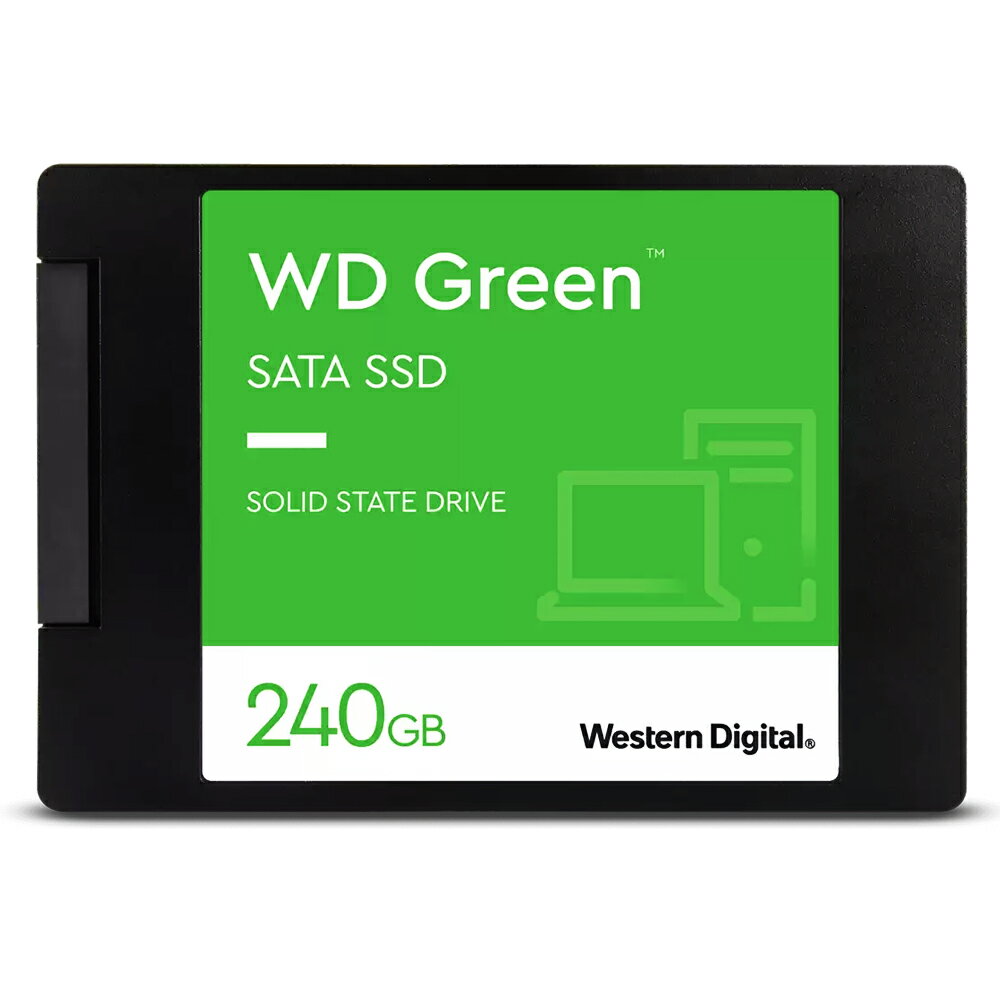 SSD 240GB SATA 2.5 ¢ WesternDigital ǥ WD Green SATA3 6Gb/s R:545MB/s SLCå嵻 7mm ơ WDS240G3G0A 