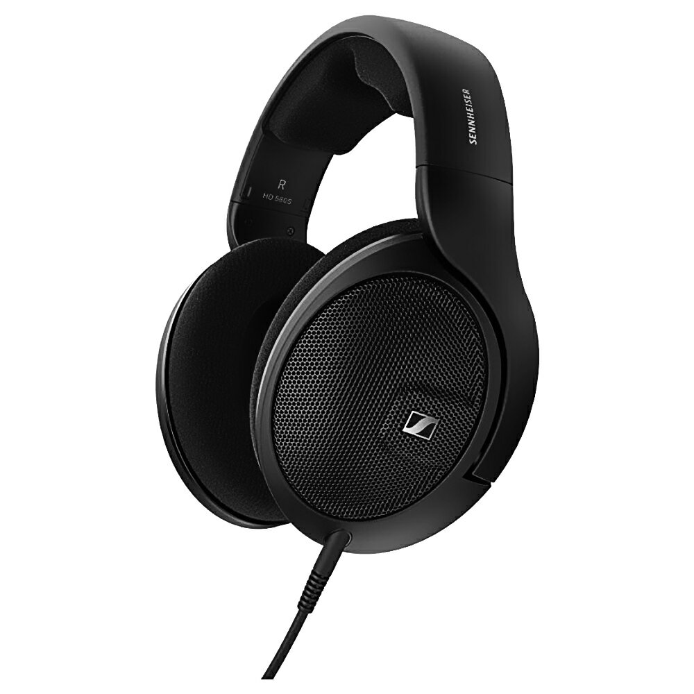 ヘッドホン 有線 HD 560S Sennheiser ゼンハイザー 周波数6-38khz ダイナミック オープン型 3.5mmミニプラグ 6.3mm標準プラグ変換アダプター 並行輸入品 ブラック HD560S ◆宅