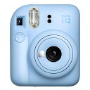 チェキ インスタントカメラ instax mini 12 PASTEL BLUE FUJIFILM 富士フイルム シーンに合わせて簡単・きれいに撮影 パステルブルー INSMINI12BLU ◆宅