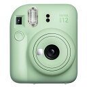 チェキ インスタントカメラ instax mini 12 MINT GREEN 富士フイルム シーンに合わせて簡単・きれいに撮影 ミントグリーン INSMINI12GRN ◆宅