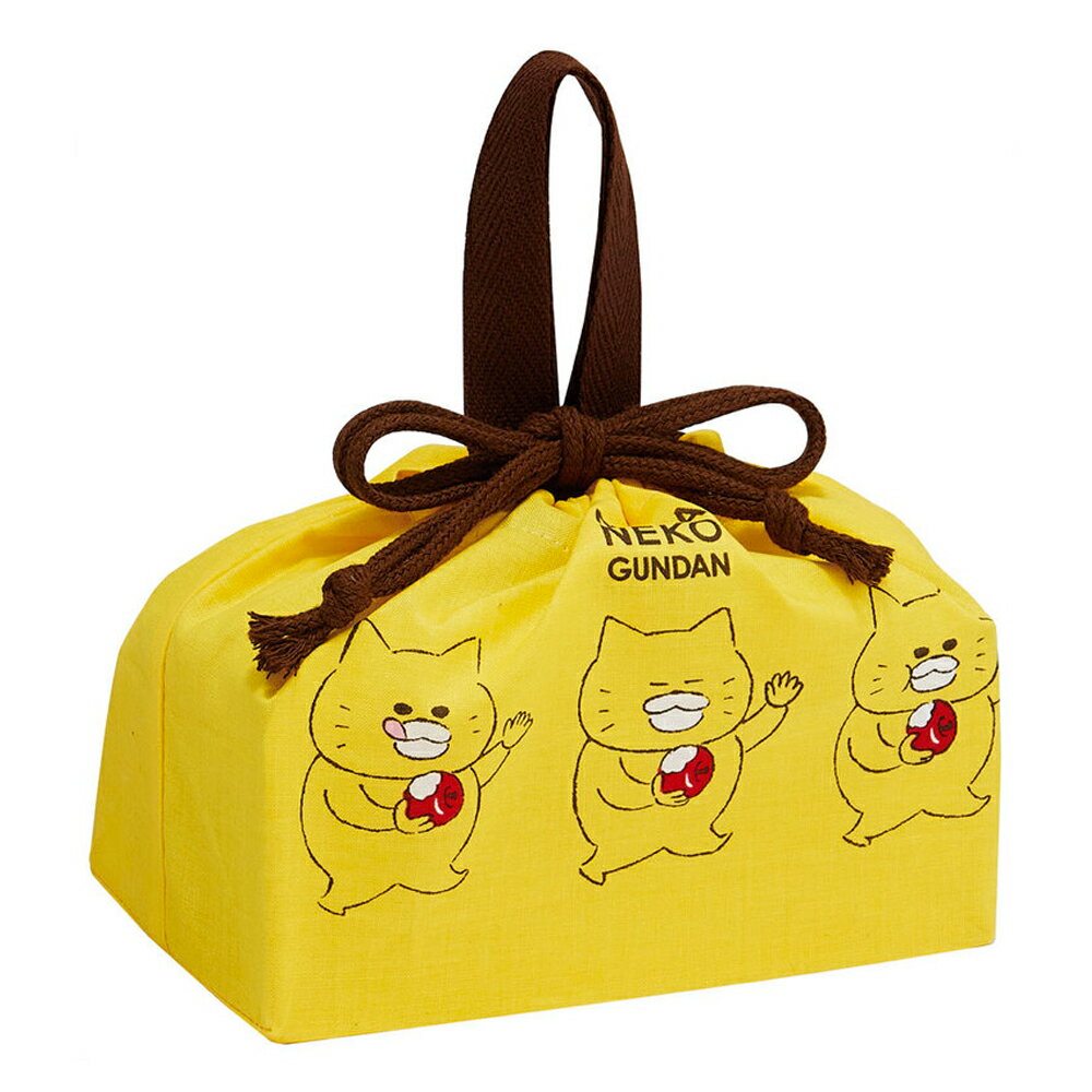 ランチ巾着 お弁当巾着 お弁当袋 ノラネコぐんだん SKATER スケーター 子供 こども キッズ サイズ290×1..