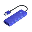 USB nu USB3.0 3|[g+USB3.0J[h[_[ ORICO IR  5Gbps oXp[ USB-A ~3 / SDXbg ~1 / microSDXbg ~1 USB-AP[u(15cm) u[ COe[ PAPW3AT-U3-015-BL-EP 