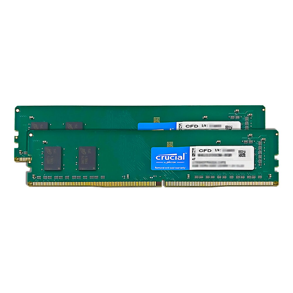 DDR4-3200 32GB 2枚組 デスクトップ用メモリ CFD Selection Qシリーズ Crucial by Micron PC4-25600 288pin UDIMM 1.2V CL22 32GBx2(計64GB) W4U3200CM-32GQ ◆宅 【楽天ロジ発送】
