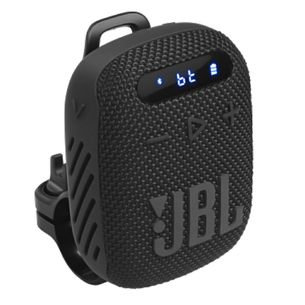 ポータブルスピーカー JBL WIND 3 ハンドルマウント同梱 IP67 防水防塵 Bluetooth5.0 microSD AUX入力 ハンズフリー通話 並行輸入品 ブラック JBLWIND3BLK ◆宅