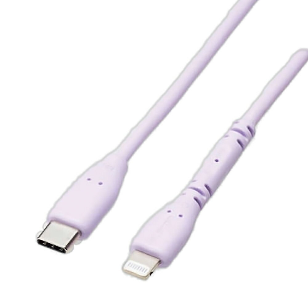 USB-C to Lightning֥ 1m USB Power Deliveryб ELECOM 쥳 å iPhone ®  ǡž MFiǧڼ ѡץ MPA-CLPSE10PU 