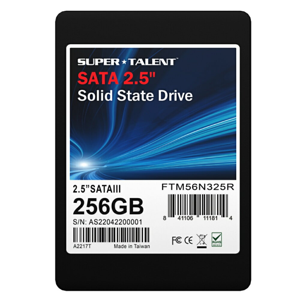 SSD 256GB 2.5 ¢ SuperTalent TeraNova DX S330 3D TLC 7mm SATA3 6Gb/s R:530MB/s W:480MB/s ơ FTM56N325R 