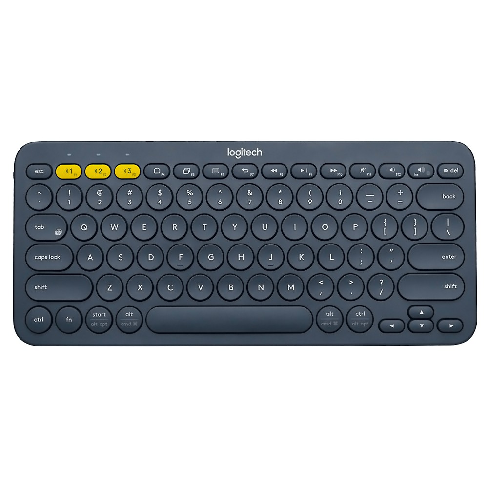 ワイヤレスキーボード K380 英語配列 Logitech ロジテック Bluetooth接続 マルチデバイス対応 並行輸入品 ダークグレー K380BK ◆宅