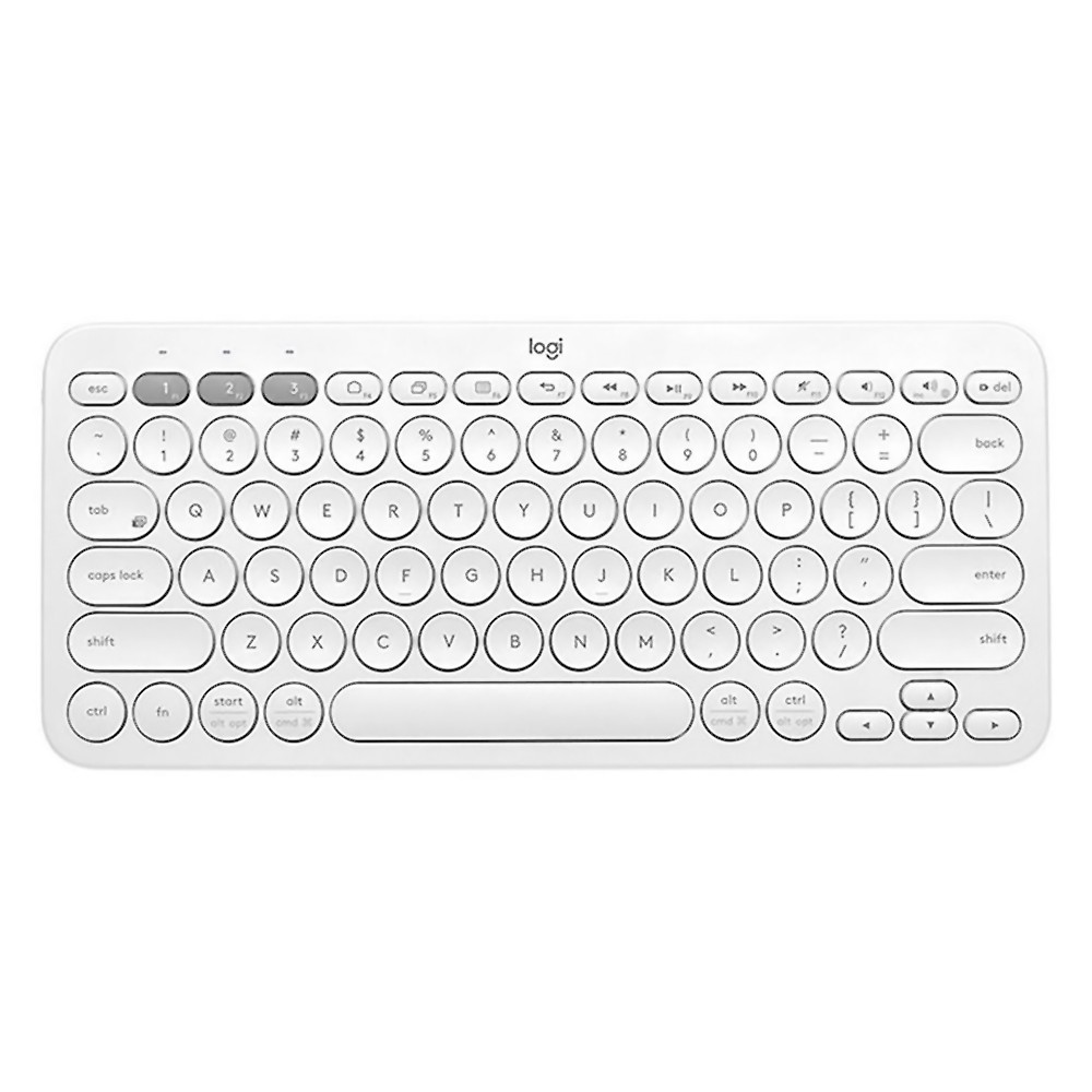 ワイヤレスキーボード K380 英語配列 Logitech ロジテック Bluetooth接続 マルチデバイス対応 並行輸入品 オフホワイト K380WH ◆宅