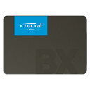 SSD 2TB Crucial クルーシャル BX500 2.5インチ 内蔵型 7mm厚 SATA3 6Gb/s R:540MB/s W:500MB/s 国内正規品 3年保証 CT2000BX500SSD1JP ◆メ