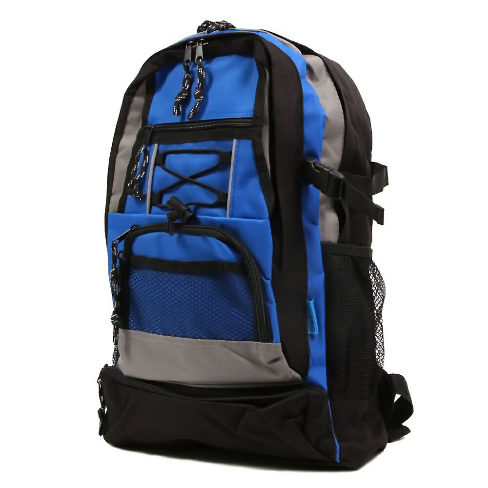 防災リュック リュックサック VIAGGIO 7077 防災用品 登山 遠足 通学 通勤 ハイキング 容量20L 横32×縦47×マチ13cm 600dポリエステル ブルー VIAGGIO7077BL ◆宅