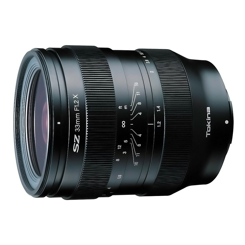 Tokina トキナー 交換レンズ SZ 33mm F1.2 MF ミラーレス用大口径レンズ 富士Xマウント APS-Cフォーマット 標準マニュアルレンズ 金属鏡筒 SZ33MMF1.2MFX ◆宅 【楽天ロジ発送】