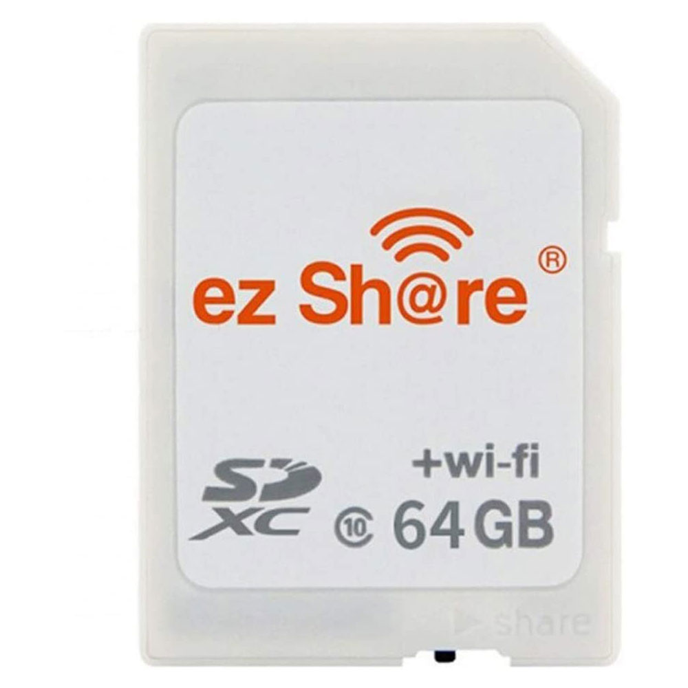 品箱破損特価☆ 無線LAN搭載SDカード 64GB SDXC ezShare Wi-Fi機能搭載 Class10 Android/ iOS両対応 海外リテール Wi-FiSD-64G ◆メ