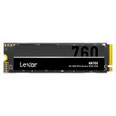 M.2 NVMe SSD 1TB M.2-2280 内蔵型 Lexar レキサー NM760 PCIe Gen4 x4 R:5300MB/s W:4500MB/...