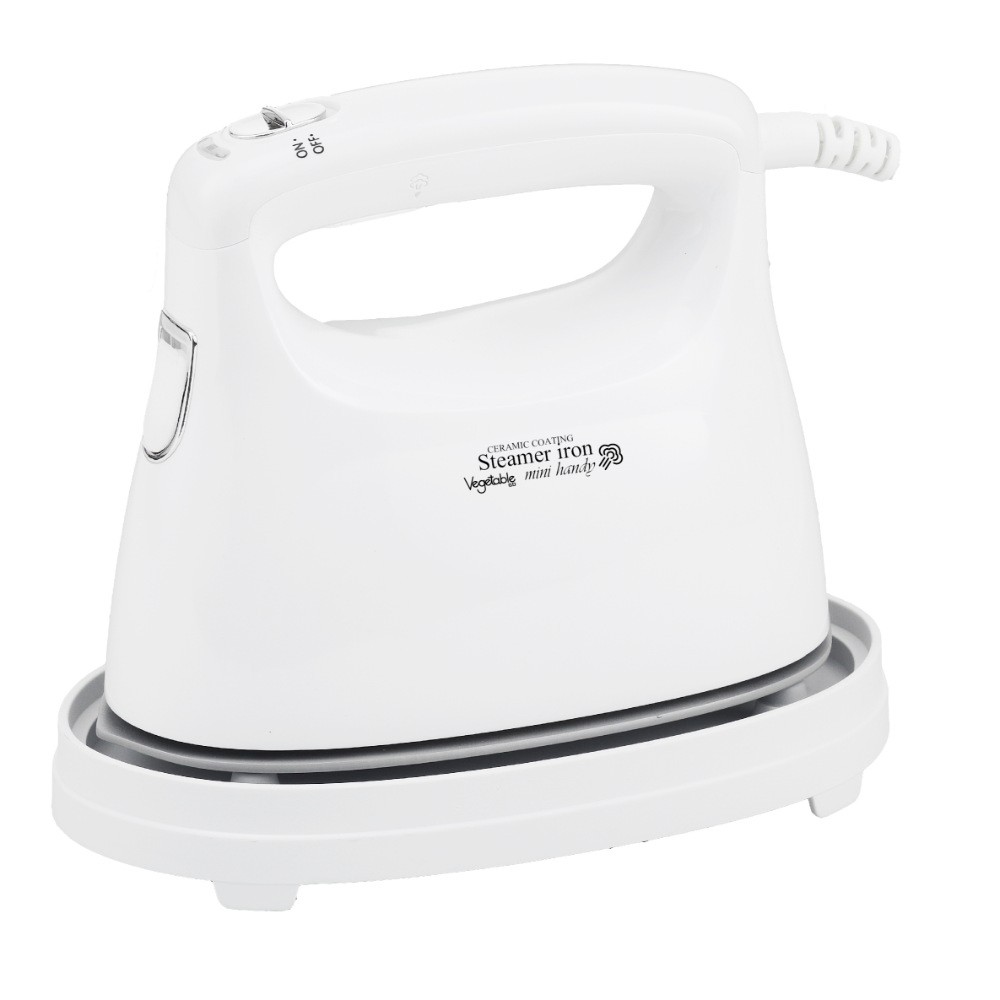 スチーマーアイロン ミニハンディサイズ Vegetable GD商事 立ち上がり30秒 連続スチーム9分 ロック機能 タンク容量120cc セラミックコート ス...