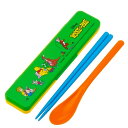 弁当用箸 音のならないコンビセット くまのプーさん レトロ プー SKATER スケーター 子供 箸/スプーン18cm すべり止め加工(箸先端) 収納ケース 6...