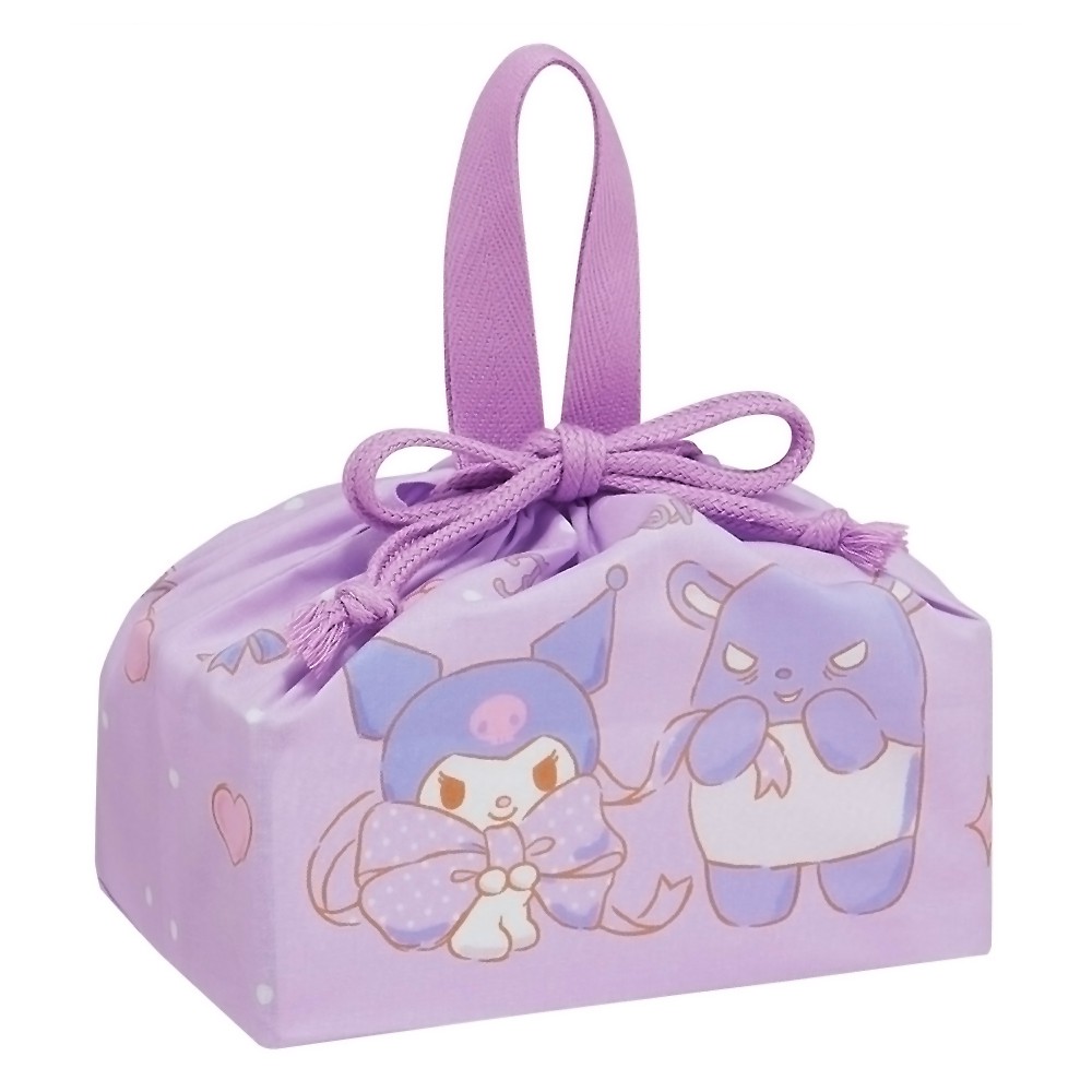 ランチ巾着 クロミ ビッグリボン お弁当巾着 お弁当袋 SKATER スケーター 子供 キッズ サイズ290×165×マチ120mm 686658-KB7 ◆メ