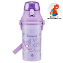 水筒 クロミ ビッグリボン 直飲みプラワンタッチボトル SKATER スケーター 子供 ワンプッシュ式 容量480ml 食洗機対応 抗菌 超軽量 686672-PSB5SANAG ◆宅 【楽天ロジ発送】