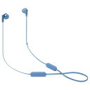 ワイヤレスイヤホン JBL Tune 215BT Bluetooth オープンイヤー 連続再生16h フラットケーブル マイク/リモコン付 並行輸入品 ブルー JBLT215BTBLU ◆宅 【楽天ロジ発送】