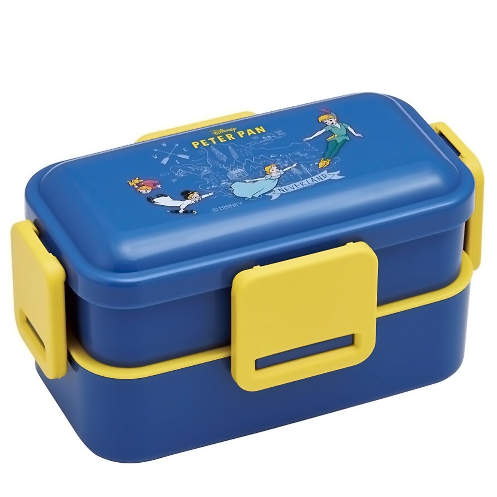 弁当箱 ピーターパン 2段ふわっと弁当箱 SKATER スケーター 抗菌 容量600ml(上下合計) 4点ロック 食洗..