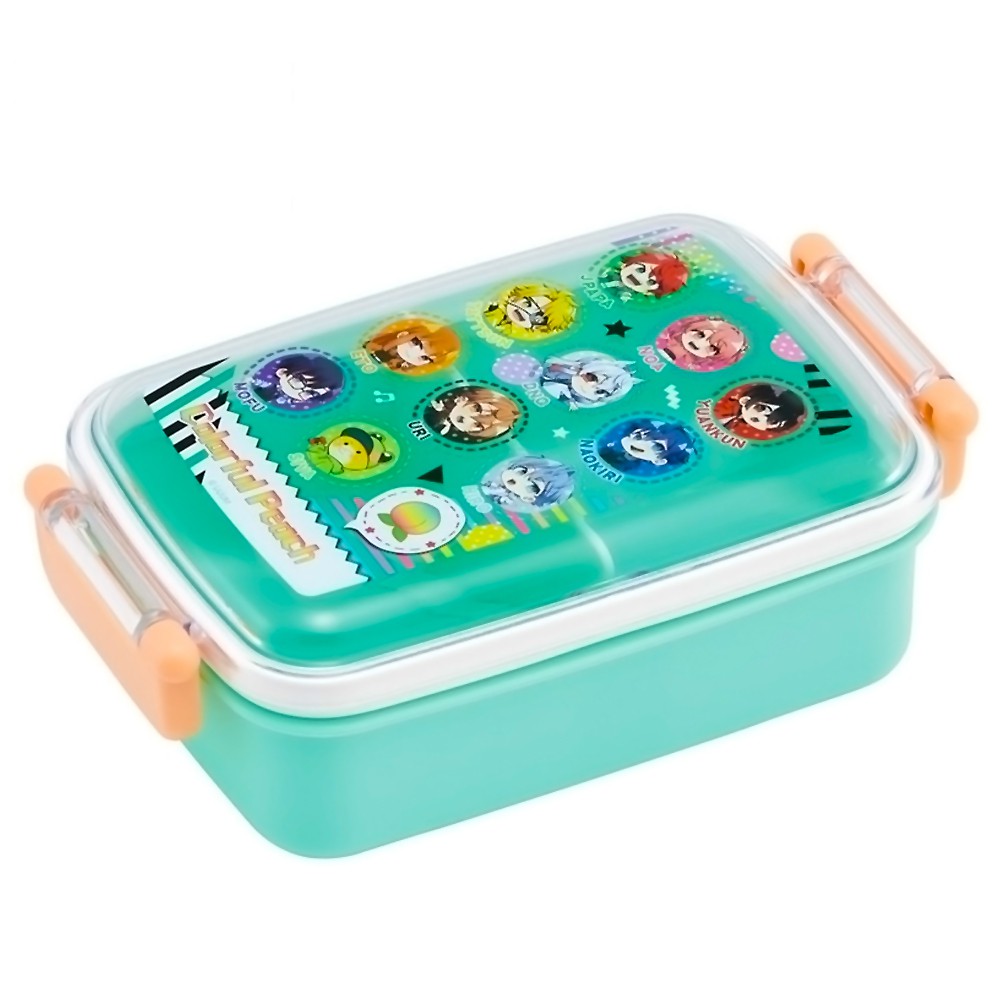 弁当箱 カラフルピーチ 25 ふわっとフタタイトランチボックス角型 SKATER スケーター 子供 抗菌 容量450ml 食洗機/レンジ対応 694530-RBF3ANAG ◆宅 【楽天ロジ発送】
