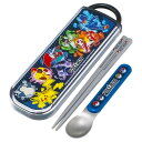 弁当用箸 ポケットモンスター 25 ポケモン スライド式箸スプーンコンビセット SKATER スケーター 抗菌 子供 箸16.5cm/スプーン13cm 収納ケー...