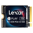 NVMe SSD M.2 2230 1TB 内蔵型 Lexar レキサー PLAY PCIe Gen4x4 R:5200MB/s W:4700MB/s ASUS ROG Ally / Steam Deck対応 海外リテール LNMPLAY001T-RNNNG ◆メ