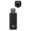 USBメモリ 16GB USB3.0 LAZOS リーダーメディアテクノ キャップ式 ブラック 日本語パッケージ L-US16-CPB ◆メ