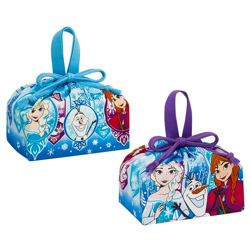 ランチ巾着 2枚組 アナと雪の女王 25 ディズニー お弁当巾着 お弁当袋 SKATER スケーター 子供 サイズ290×165×マチ120mm 2P 2柄 697210-KB7W ◆メ