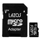 マイクロSDカード 256GB 高耐久 microSDXC LAZOS リーダーメディアテクノ CLASS10 UHS-I R:100MB/s W:50MB/s...