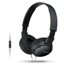 ヘッドホン 折り畳み式 MDR-ZX110AP SONY ソニー 有線 密閉ダイナミック型 3.5mmミニプラグ コンパクト設計 リモコン マイク付 並行輸入品 ブラック MDR-ZX110AP/BZ ◆宅 【楽天ロジ発送】