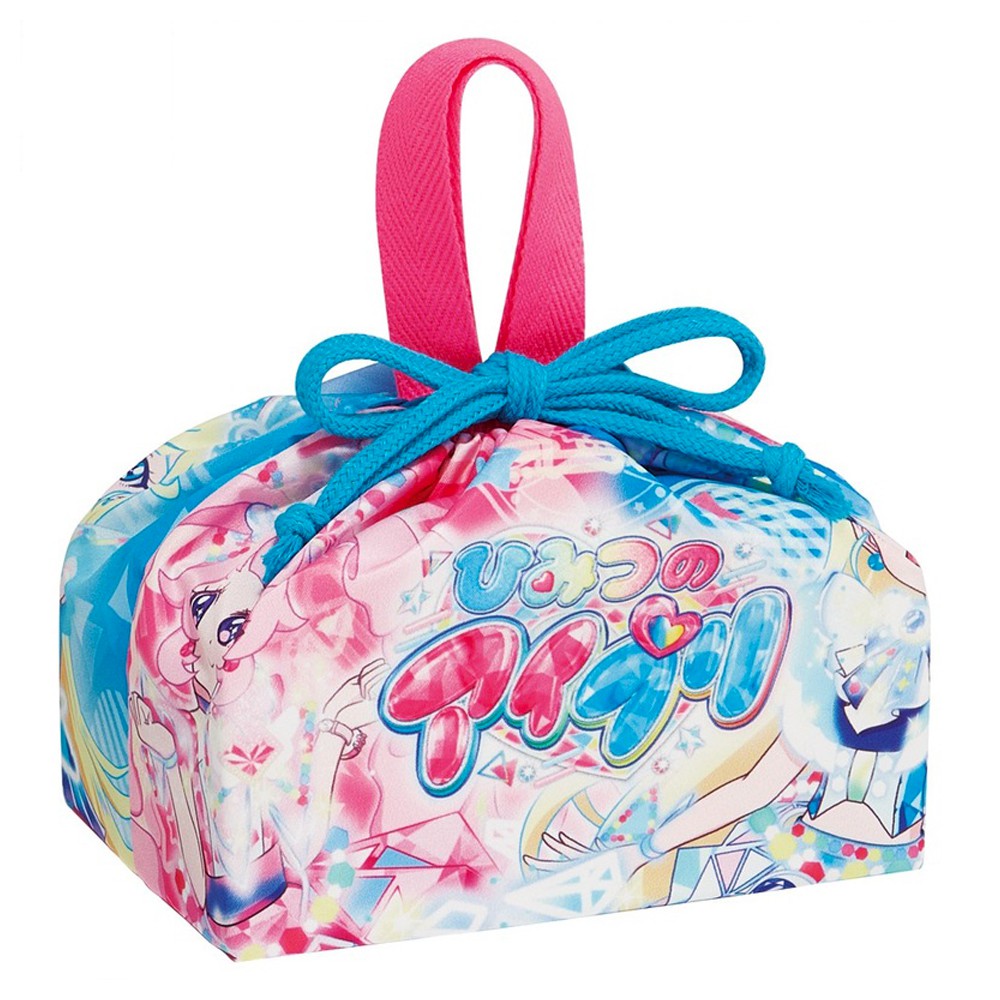 ランチ巾着 ひみつのアイプリ 巾着袋 お弁当巾着 お弁当袋 SKATER スケーター 子供 レディース用 サイズ290×165×マチ120mm 714184-KB7SN ◆メ