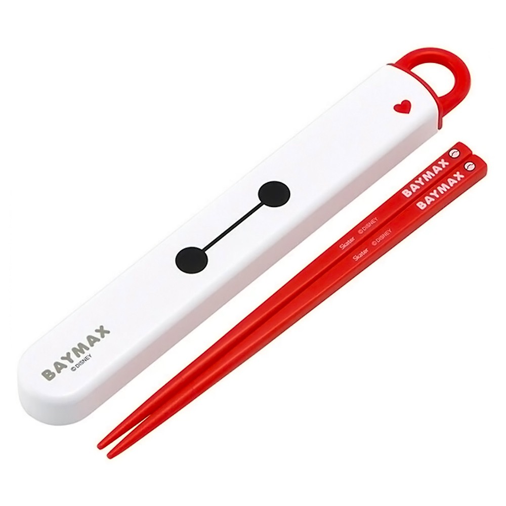 弁当用箸 ベイマックス 26 ディズニー スライド箸＆箸箱セット SKATER スケーター 子供 箸16.5cm スライド式 ストッパー付 名前シール付 719905-ABS2AM ◆メ