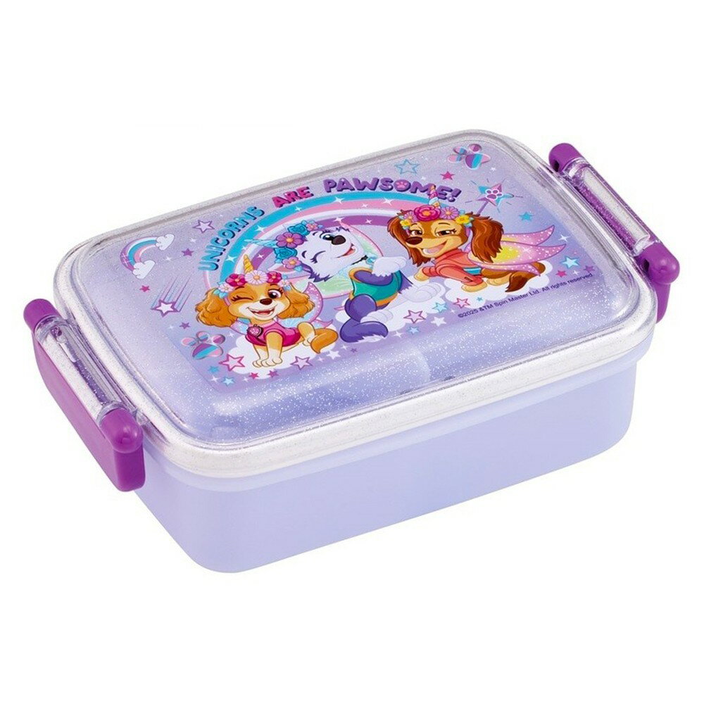 弁当箱 パウパトロール ユニコーン ふわっとフタタイトランチボックス角型 SKATER スケーター 子供 抗菌 容量450ml 食洗機/レンジ対応 723261-RBF3AN ◆宅 【楽天ロジ発送】