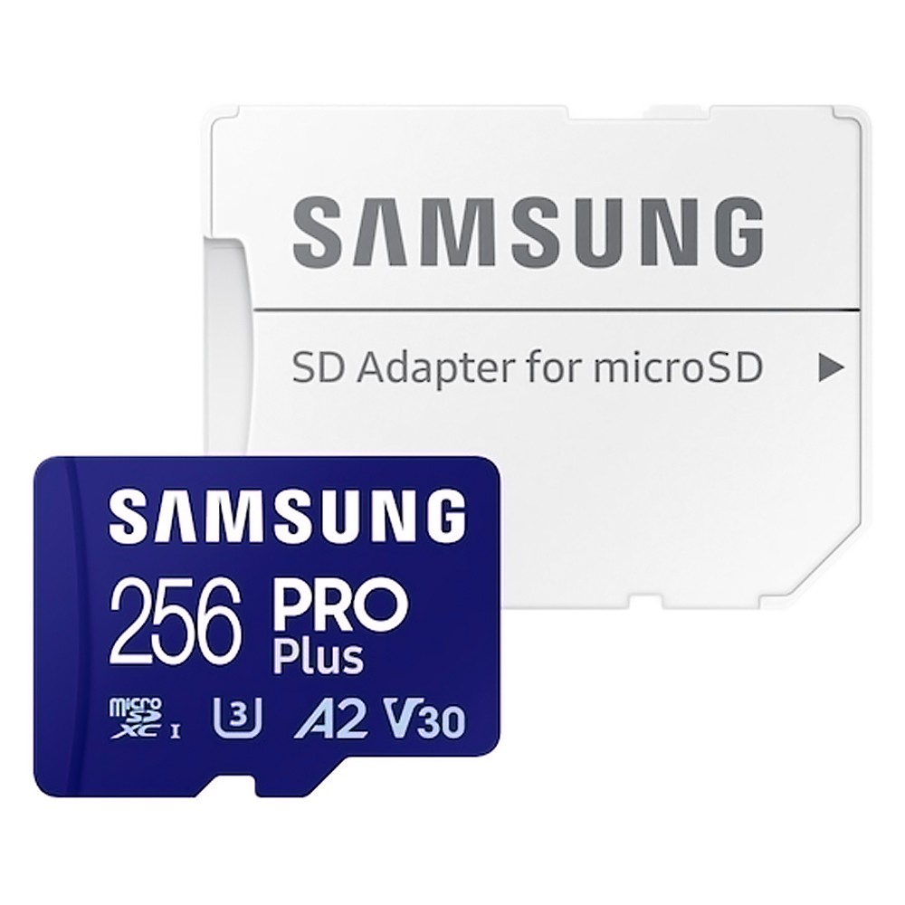 マイクロSDカード 256GB microSDXC Samsung サムスン PRO Plus Class10 UHS-I U3 V30 A2 R:180MB/s W:130MB/s SDアダプタ付 海外リテール MB-MD256SA/APC ◆メ