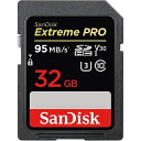 32GB SDHCカード SDカード SanDisk サンディスク Extreme Pro UHS-I U3 V30 R:95MB/s 海外リテール SDSDXXG-032G-GN4IN ◆メ