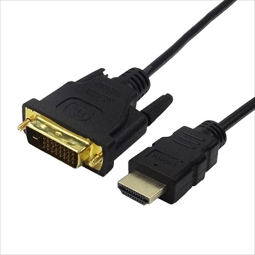 変換ケーブル TFTEC 変換名人 DVI-D(24 1ピン) to HDMI 1.8m 極細 金メッキケーブル DVHD-18GS ◆メ