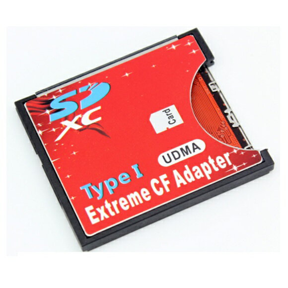 CFアダプター EXTREME 手持ちの標準サイズSDをCFカードTypeIに変換 EXCFAD-S ...