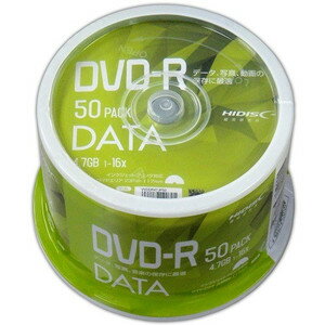 DVD-R fBA f[^p HI-DISC nCfBXN 4.7GB 16{ 50Xsh zCgChv^u RiTEKDVD-R VVDDR47JP50 