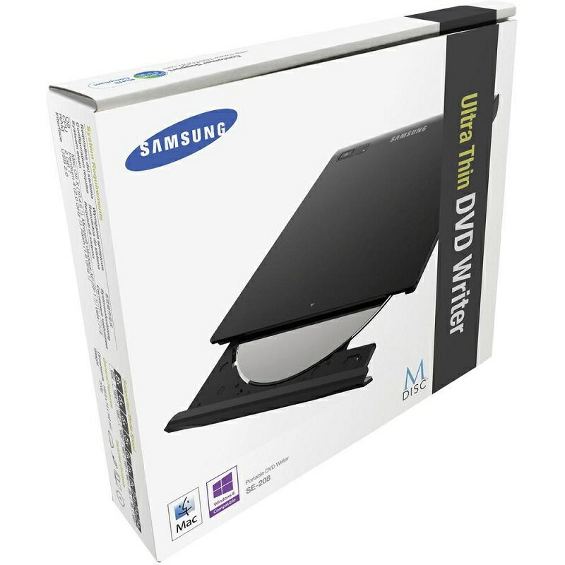 DVDスーパーマルチドライブ 外付け SAMSUNG サムスン 超スリム型 USB接続 書込 8X  ...