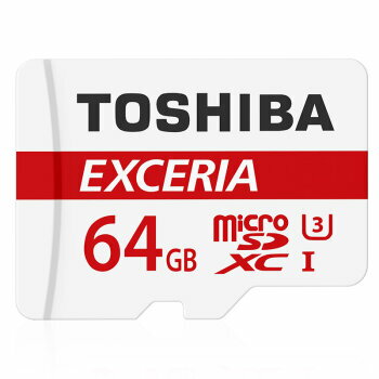 64GB microSDXCカード マイクロSD TOSHIBA 東芝 EXCERIA CLASS10 UHS-I R:90MB/s SDアダプタ付 海外リテール THN-M302R0640A2 ◆メ