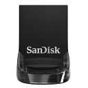 USBメモリ USB 64GB SanDisk サンディスク Ultra Fit USB 3.1 Gen1 R:130MB/s 超小型設計 ブラック 海外リテール SDCZ430-064G-G46 ◆メ 3