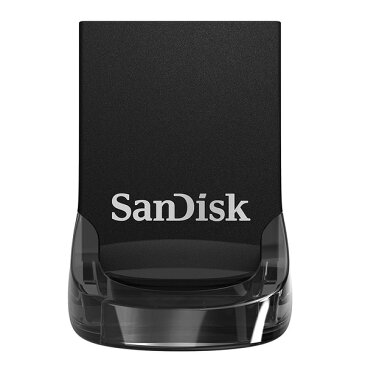 64GB USBメモリー SanDisk サンディスク Ultra Fit USB 3.1 Gen1 R:130MB/s 超小型設計 ブラック 海外リテール SDCZ430-064G-G46 ◆メ